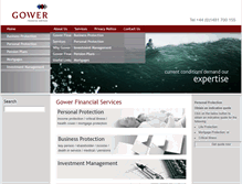 Tablet Screenshot of gowerfinancialservices.com